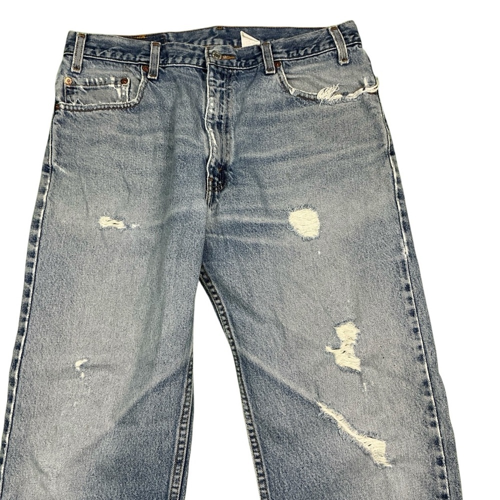 Vintage Levi’s 505 straight leg jeans 35 x 30 made in Mexico - Picture 4 of 9